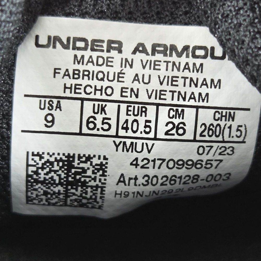 Under Armour HOVR Sonic 6 Running Shoes Womens 9 Black White 3026128-003 - Picture 8 of 14